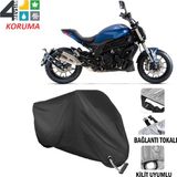 Autoes Benelli 502C Siyah Kilit Uyumlu Motosiklet Brandası