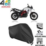 Autoes Bmw F700 GS Siyah Kilit Uyumlu Motosiklet Brandası