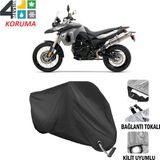 Autoes Bmw F800 GS Siyah Kilit Uyumlu Motosiklet Brandası