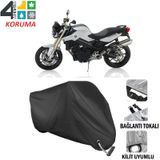 Autoes Bmw F800 R Siyah Kilit Uyumlu Motosiklet Brandası