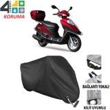Autoes Haojue HJ 125ST Siyah Kilit Uyumlu Motosiklet Brandası