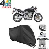 Autoes Honda CB 600F Hornet Siyah Kilit Uyumlu Motosiklet Brandası