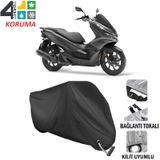 Autoes Honda PCX 125 Siyah Kilit Uyumlu Motosiklet Brandası