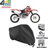 Autoes Honda XR 600 R Siyah Bağlantı ve Kilit Uyumlu Motosiklet Brandası