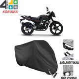 AUTOES Kuba Faswind 200R Branda Motosiklet Brandası Bağlantı ve Kilit Uyumlu Siyah