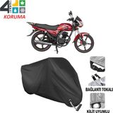 AUTOES Mondial 125 Superboy I Branda Motosiklet Brandası Bağlantı ve Kilit Uyumlu Siyah