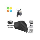 AUTOES Mondial Wing 50 cc Scooter Branda Motosiklet Brandası Arka Çanta Bağlantı,kilit Uyumlu Siyah