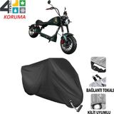 AUTOES Musatti Smd-U1 Branda Motosiklet Brandası Bağlantı,kilit Uyumlu Siyah