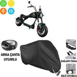 AUTOES Musatti Smd-U1 Motosiklet Brandası Arka Çanta Bağlantı,kilit Uyumlu Siyah