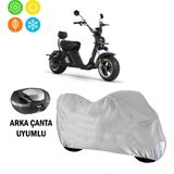 AUTOES Rks M2 Elektrikli Scooter Branda Motosiklet Brandası Arka Çanta Uyumlu