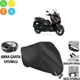 AUTOES Yamaha Xmax 250 Tech Max Branda Motosiklet Branda Arka Çanta Bağlantı,kilit Uyumlu Siyah