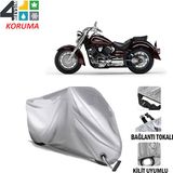 Autoes Yamaha XVS 1100 Drag Star Kilit Uyumlu Motosiklet Brandası