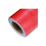 AutoFolyo Karbon Fiber Folyo Renk Seçenekli Kaplama Folyosu - 63 CM X 1 Metre - Kırmızı