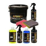 Autofresh Oto Yıkama Seti Jant Temizleyici Torpido Parlatıcı Lastik Parlatıcı Şampuan Camsuyu