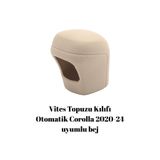 autogoodstore Toyota Corolla 2020-2024 Uyumlu Otomatik Silikon Vites Topuzu Kılıfı Bej ags