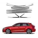 Autogp Audi A3 8V Hb Cam Çerçevesi Kenar Çıtası Krom Tamtur 2013 / 2020 12 Parça