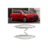 Autogp Audi A3 Sedan Cam Çerçevesi Kenar Çıtası Krom Tamtur 2013 / 2020 10 Parça