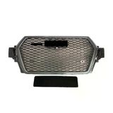 Autogp Audi Q7 Rsq7 Ön Panjur Izgara 2015 / 2019 Krom Gri