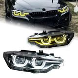 Autogp Bmw F30 Ön Far Lambası Ledi Lci Model Yellow Drl Bi-Xenon Uyumlu 2012 / 2018