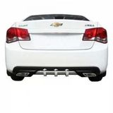 Autogp Chevrolet Cruze Difüzör Arka Tampon Çift Çıkış Egzoz Gri
