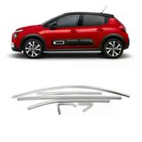 Autogp Citroen C3 Cam Çerçevesi Kenar Çıtası Krom Tamtur 2017+ 12 Parça