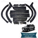 Autogp Dacia Duster Dodik ve Kapı Koruma Çamurluk Kaplama Plastik 2010 / 2017