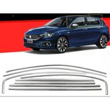 Autogp Fiat Egea Hb Cam Çerçevesi Kenar Çıtası Krom Tamtur 8 Parça 2015+