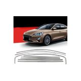 Autogp Ford Focus 4 Sedan Cam Çerçevesi Kenar Çıtası Krom Tamtur 2019+ 8 Parça
