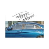 Autogp Hyundai Elantra Cam Çerçevesi Kenar Çıtası Krom 2021+ Bgc-agp-121299341