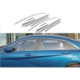 Autogp Hyundai Elantra Cam Çerçevesi Kenar Çıtası Krom 2021+