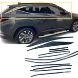 Autogp Hyundai Tucson Cam Çerçevesi Kenar Çıtası Krom Tamtur 2021+ 10 Parça
