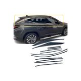 autogp Hyundai tucson cam çerçevesi kenar çıtası krom tamtur 2021+ 10 parça