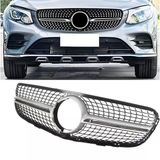 Autogp Mercedes Glc Diamond Ön Panjur Izgara Gri W253