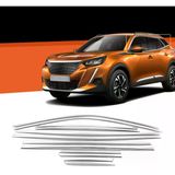 Autogp Peugeot 2008 Cam Çerçevesi Kenar Çıtası Krom Tamtur 2020+ 12 Parça