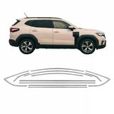 Autogp Renault Duster Cam Çerçevesi Kenar Çıtası Krom Tamtur 2024+ 12 Parça