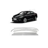 Autogp Renault Fluence Cam Çerçevesi Kenar Çıtası Krom Tamtur 8 Parça