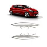 Autogp Reno Clio 4 Cam Çerçevesi Kenar Çıtası Krom Tamtur 2012 / 2020 12 Parça
