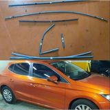 Autogp Seat ibiza cam çerçevesi kenar çıtası krom tamtur 2017+ 14 parça