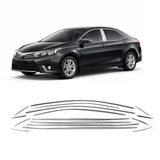 Autogp Toyota Corolla Cam Çerçevesi Kenar Çıtası Krom Tamtur 2013 / 2019 14 Parça