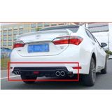 Autogp Toyota Corolla Difüzör Arka Tampon Eki Siyah 4egzoz 2016+