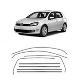 Autogp Vw Golf 6 Cam Çerçevesi Kenar Çıtası Krom Tamtur 2008 / 2012 12 Parça