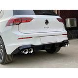Autogp Vw Golf 8 Arka Tampon Difüzörü 4 Çıkış Piano Black 2021+