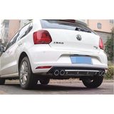 Autogp Vw Polo 6R Arka Tampon Difüzörü Plastik 4 Çıkış 2009 / 2015