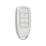 AutoHan Keys Chery Tiggo 8 Pro, Omoda 5, Tiggo 7 Avantgarde Nano Anahtar Kılıfı, Beyaz-Gümüş