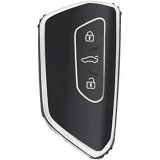 AutoHan Keys Golf 8, Caddy, Leon Cupra, Formenter için Nano Anahtar Kılıfı, Siyah Gümüş Renk