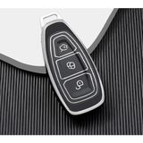 Autohan Keys Lüx Ford Araba Anahtarlık Kılıfı, Siyah ve Gümüş, Focus Fiesta Kuga Mondeo Smax - Çok Renkli