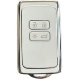 AutoHan Keys Lüx Renault Anahtar Kılıfı, Beyaz Gümüş, Clio E-Tech, Austral, Megane 4, Talisman, Clio 5 Modelleri için Nano Koruyucu
