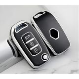 Autohan Keys Megane 4 Joy, Clio 5, Captur, Taliant Express Için 3 Butonlu Nano Anahtar Kılıfı, - Çok Renkli