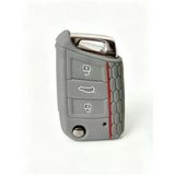 AutoHan Keys Volkswagen, Skoda, Seat Anahtar Kılıfı, Gri Petek Desenli, Silikon, Koruyucu Otomobil Anahtarlık Kabı
