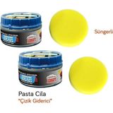 Autokit 2 Adet Oto Boya Tampon Çizik Giderici Parlatıcı Pasta Cila (Süngerli) 300 gr